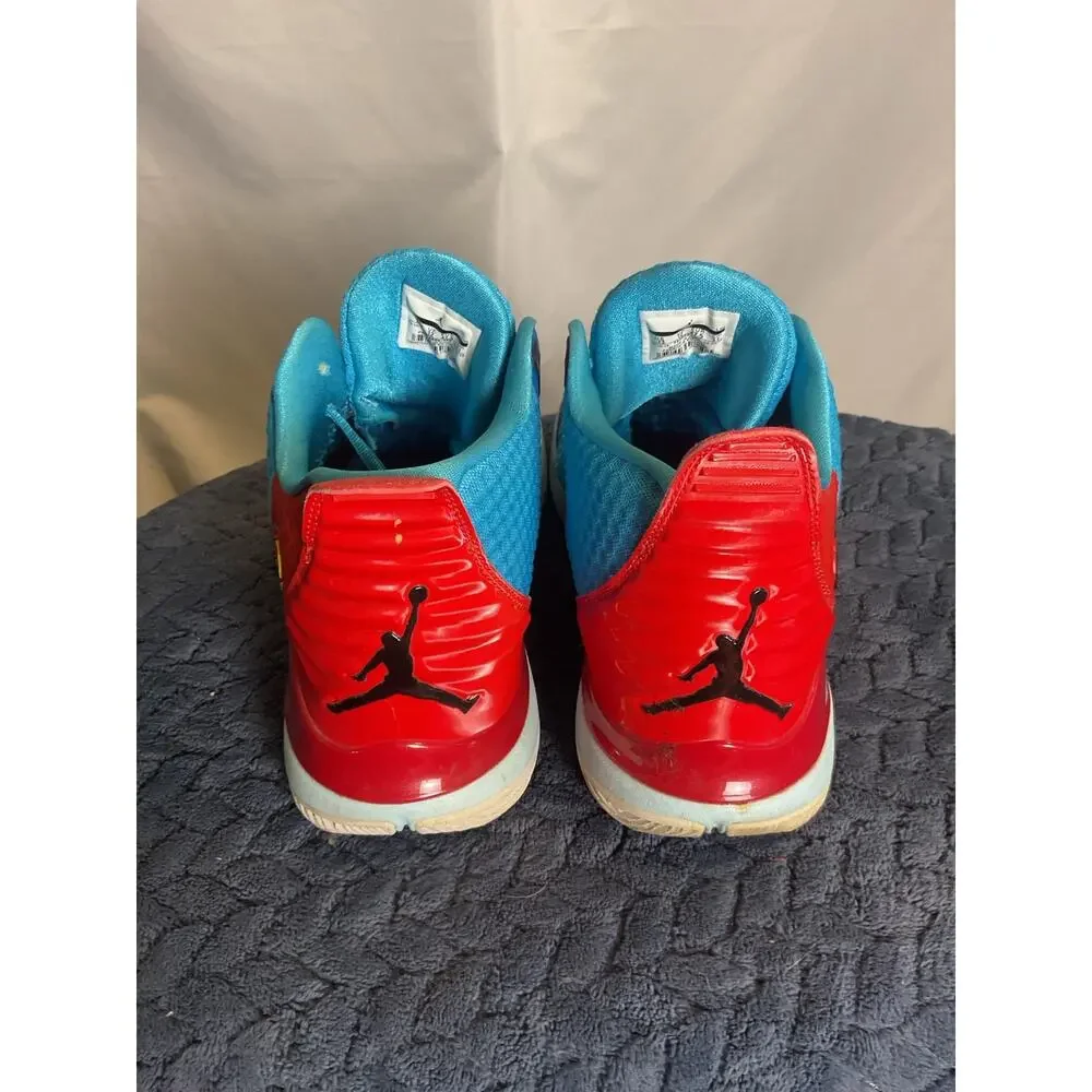 Nike Air Jordan Super.Fly 3 Blue Red Basketball Shoes Men’s Size 13 744802 460